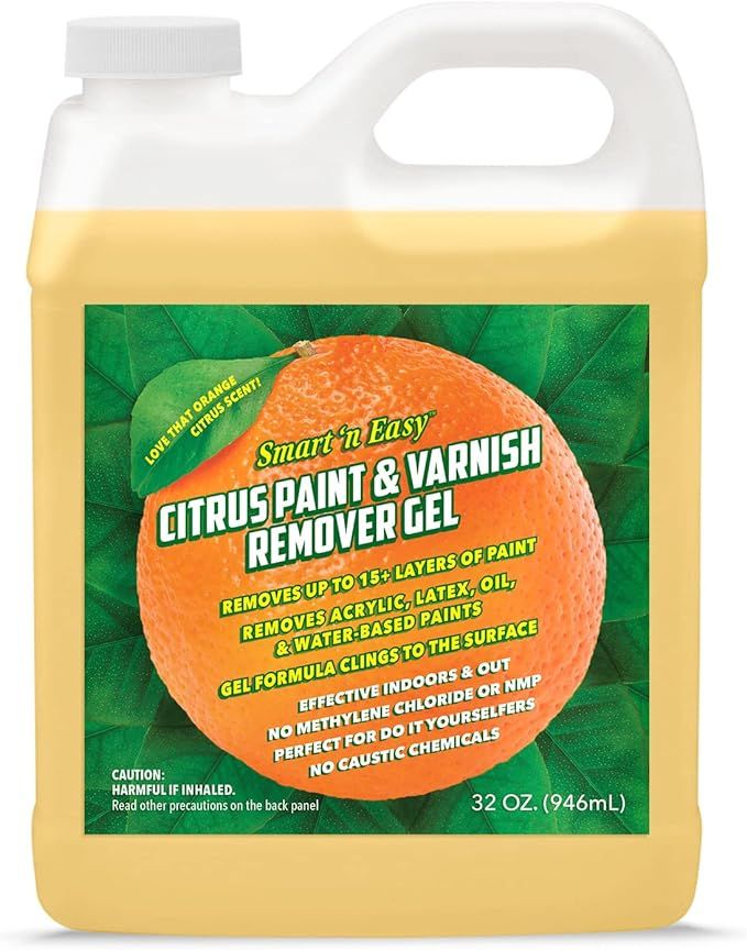 Smart 'n Easy Citrus Paint & Varnish Remover Gel - Strips Up to 15+ Layers of Acrylic, Latex, Oil... | Amazon (US)