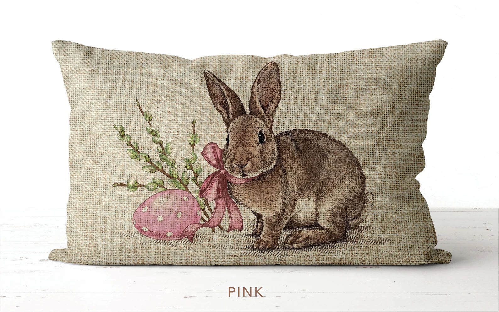 Watercolor Easter Bunny Pillow  12x18 lumbar pillow  Easter | Etsy | Etsy (US)
