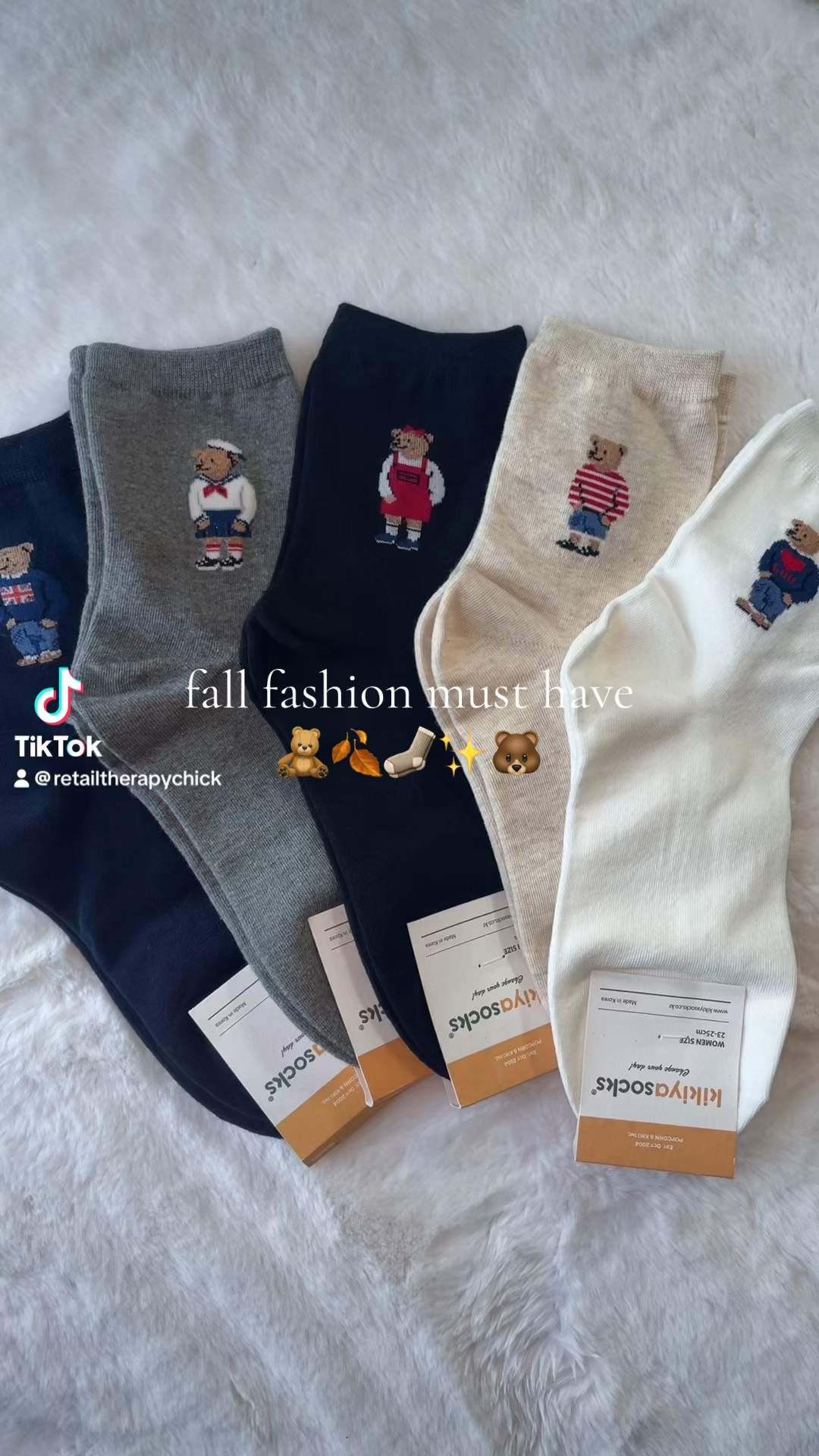 cutest fall bear socks in a five pack!!! What a good deal.

#ralphlaurenbear
#bearsocks
#fallsocks


#LTKSeasonal #LTKVideo #LTKFallSale
