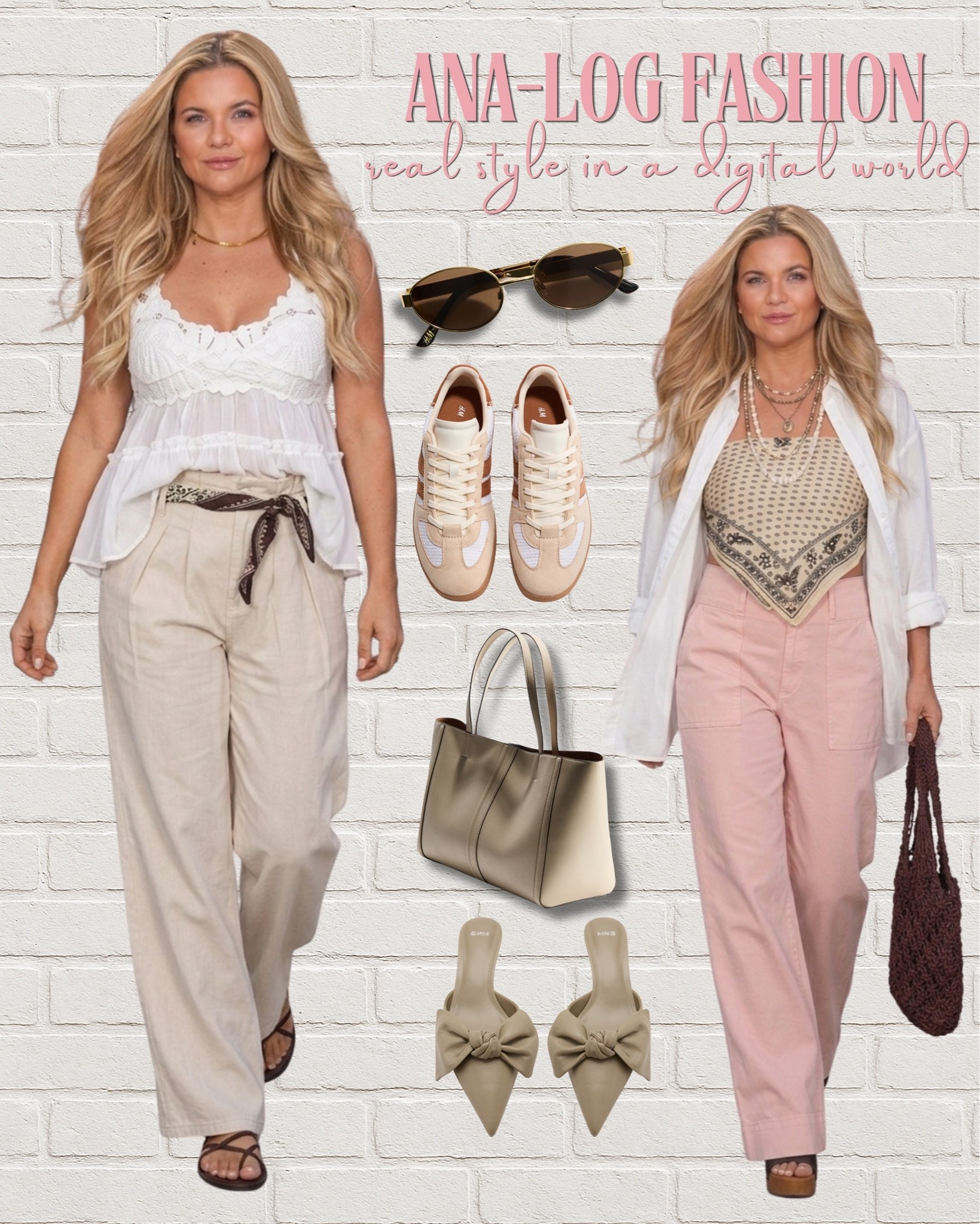 One base, endless styling possibilities 🍦

Mixing textures, breezy fabrics, and soft neutrals to create the ultimate casual-chic wardrobe. Love how these pieces seamlessly transition from a relaxed day out to a styled weekend look. Real style, real comfort!

From the perfect wide-leg trousers to those adorable bow mules, everything is ready for your wardrobe.


Tap the link in my bio to shop both outfits and the accessories on my LTK app!

XOXO,
Ana Randall💗

#LTKunder50 #LTKstyletip #CasualChic
#SummerNeutrals #Bandanalop #WideLegPants
#Effortlessstyle #AnalogFashion

#LTKstyletip