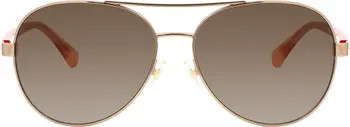 averie 58mm gradient aviator sunglasses | Nordstrom