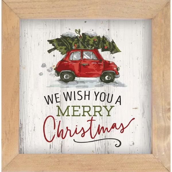 We Wish You a Merry Christmas Framed Art | Wayfair North America