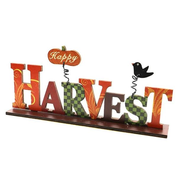 Thanksgiving Wooden Fall Signs Thanksgiving Table Decorations Harvest Party Fall Table Centerpiec... | Walmart (US)