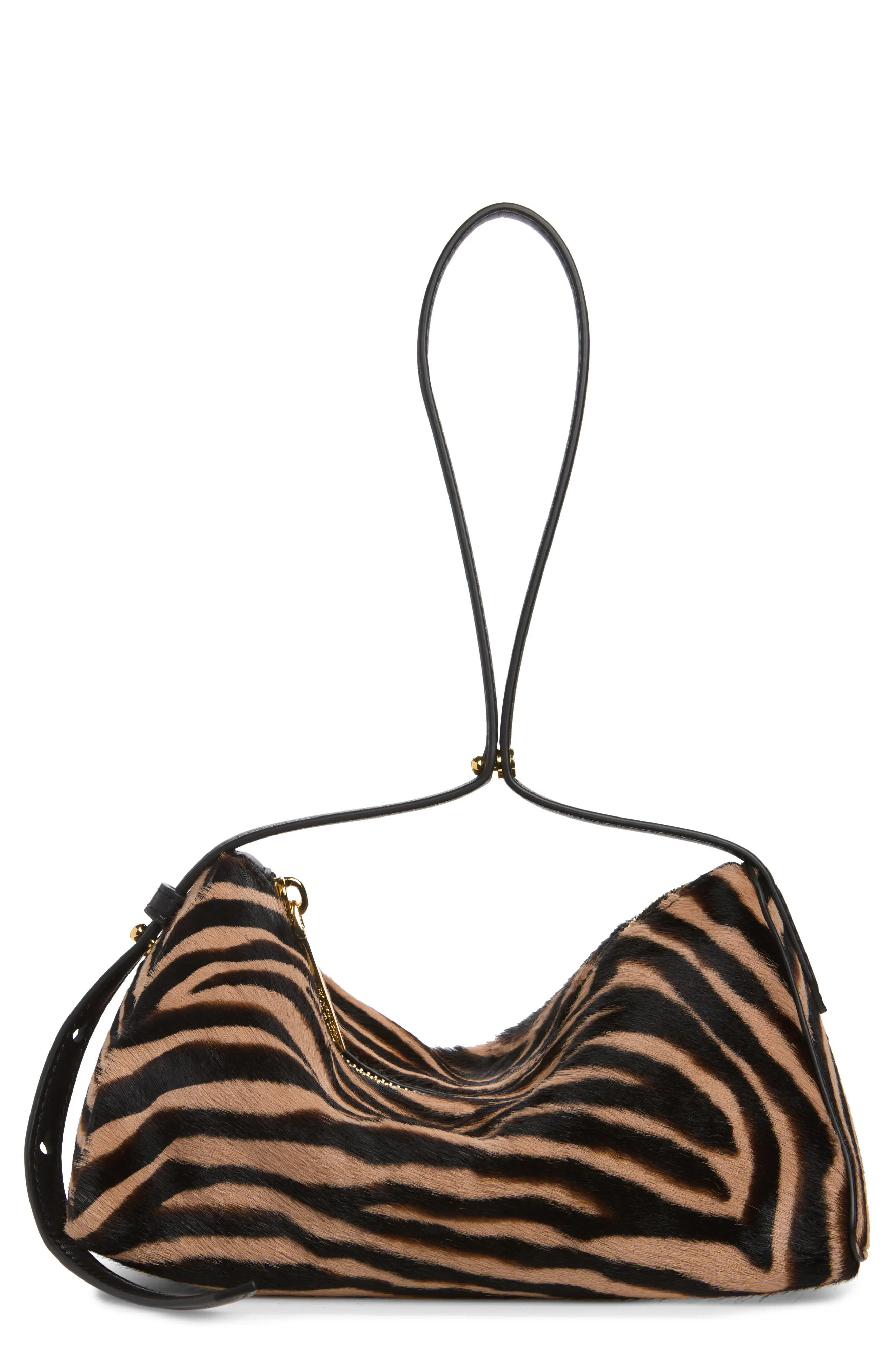 Veronica Beard Prism Genuine Calf Hair Shoulder Bag in Tan Multi at Nordstrom | Nordstrom