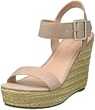 Madden Girl Women's Vail Espadrille Wedge Sandal, Nude Fabric, 10 M US | Amazon (US)