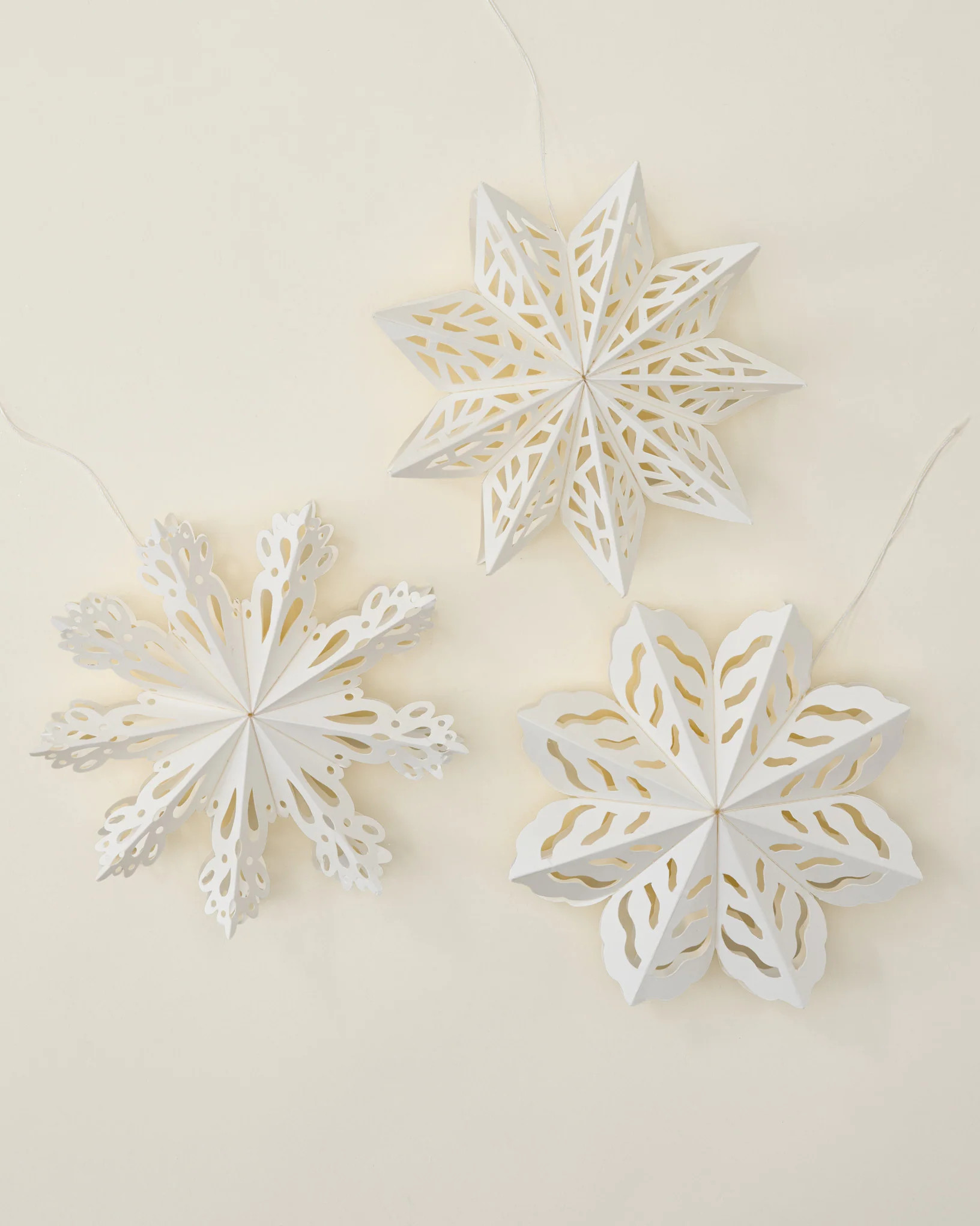 Whimsical Snowflake Paper Ornaments | Magnolia