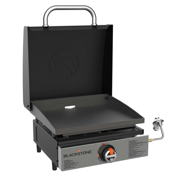 Blackstone Single Burner 17" Tabletop Propane Griddle with Hood | Wayfair North America