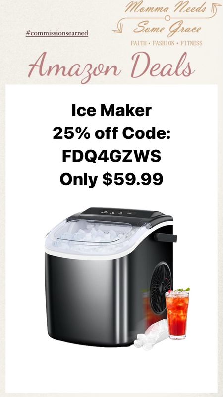 Counter top ice maker on sale! 

#LTKSaleAlert #LTKHome #LTKFindsUnder100