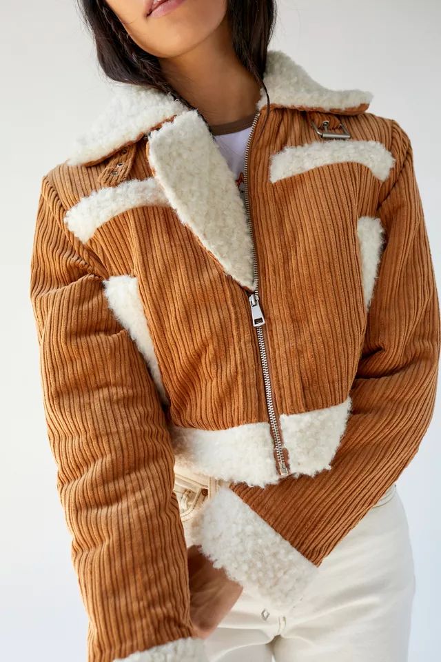 UO Salem Corduroy Sherpa Jacket | Urban Outfitters (US and RoW)