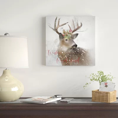 Winter Wonderland Deer - Print | Wayfair North America