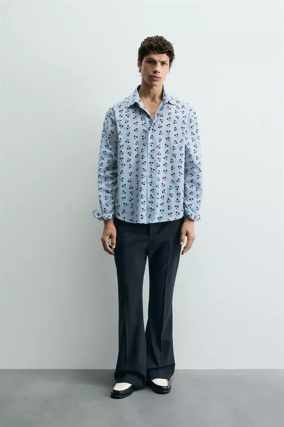 MINNIE + MICKEY MOUSE SHIRT HARRY LAMBERT FOR ZARA X DISNEY | Zara US