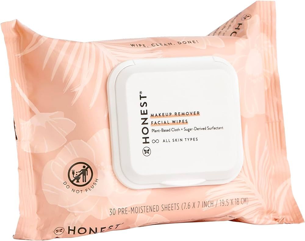 Honest Beauty Makeup Remover Facial Wipes | EWG Verified, Plant-Based, Hypoallergenic | 30 Count | Amazon (US)