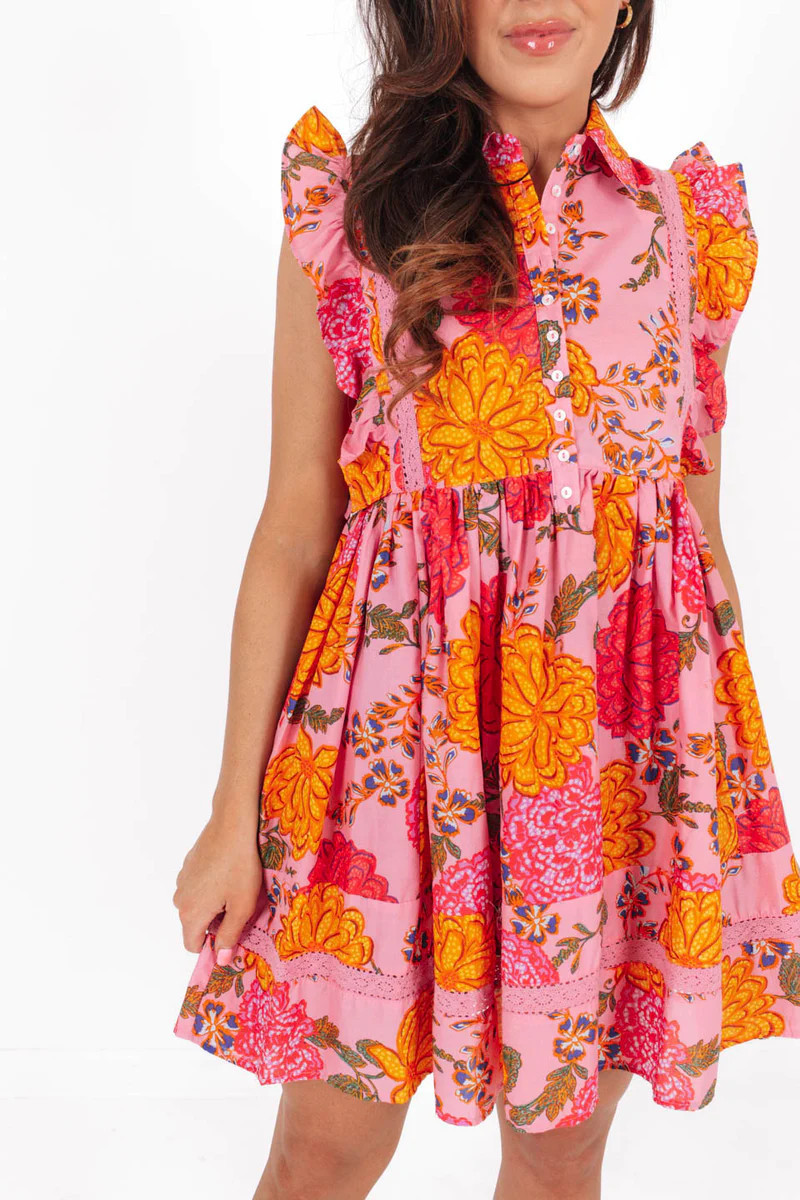 Summer in Monterey Dress - Pink | The Impeccable Pig