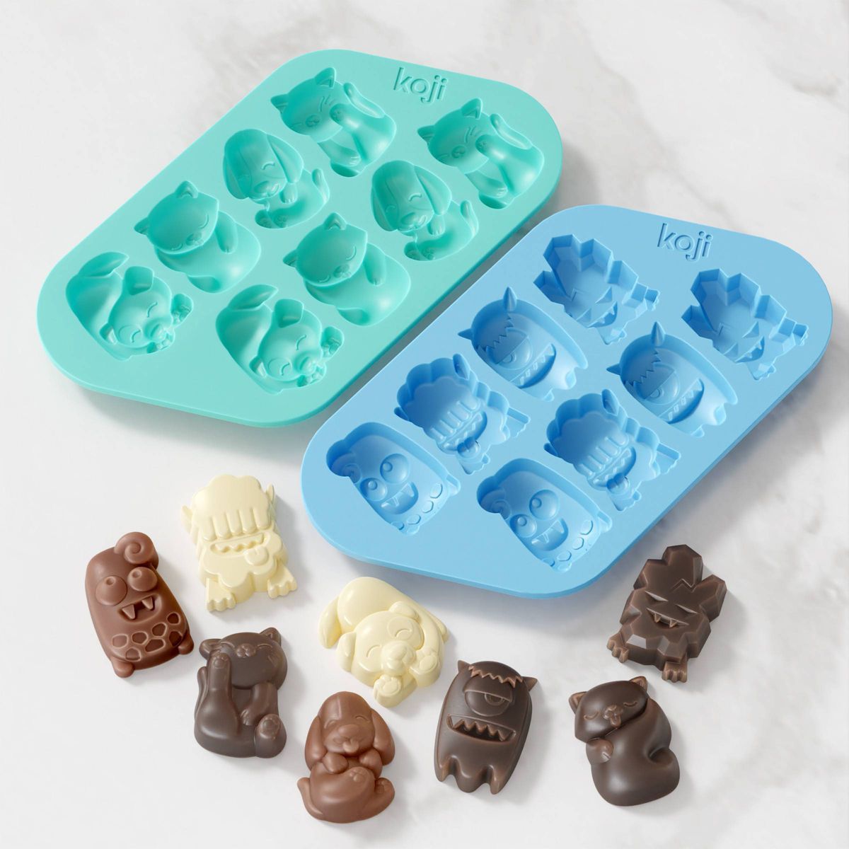 Koji set/2 Chocolate Cat Dog and Monster Mold | Target