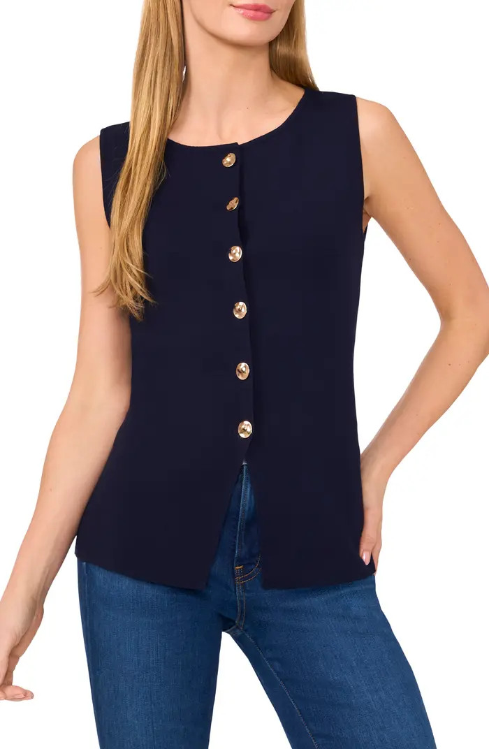 Sleeveless Button-Up Shirt | Nordstrom