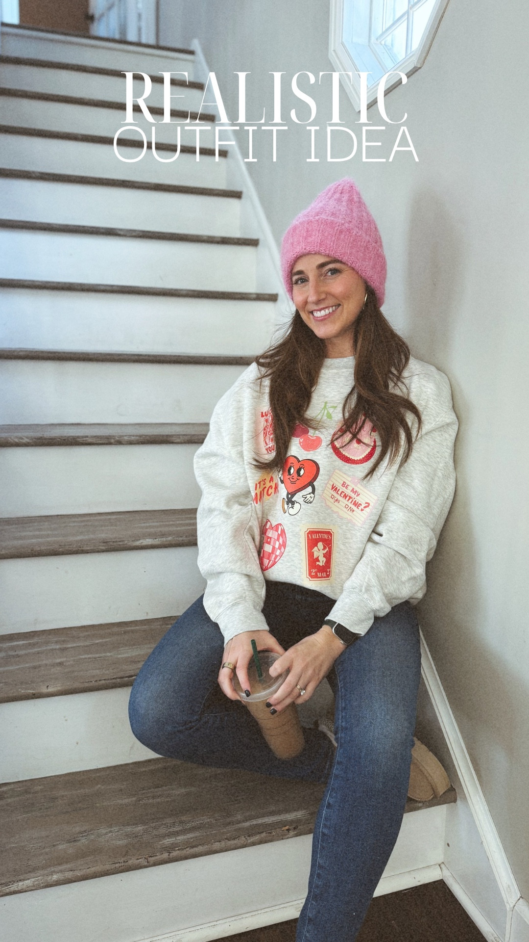 Realistic Valentine’s Day outfit idea! Idk about you but I loveee a good graphic sweatshirt & this one is SO freakin good!! It feels like Abercrombie but it’s less $$$ and it’s a unique design 🥰

Jeans are tts
Sweatshirt - sized up to XL for a very oversized fit 
Shoes - tts 
Hat is on sale! 


#LTKFindsUnder100 #LTKFindsUnder50 #LTKWatchNow