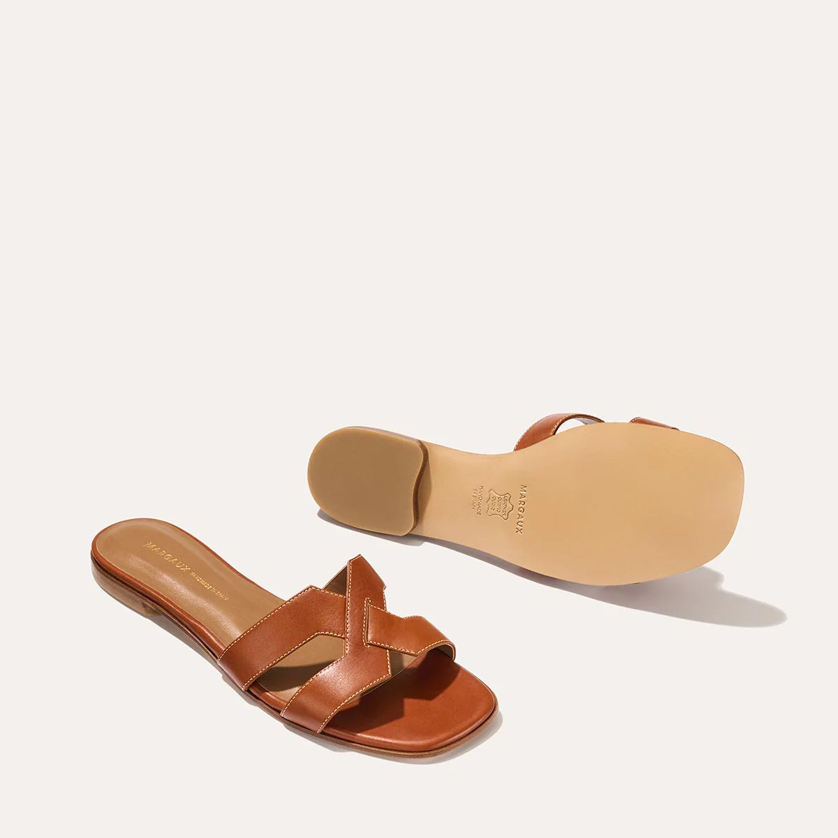 The MX Sandal - Saddle Calf | Margaux