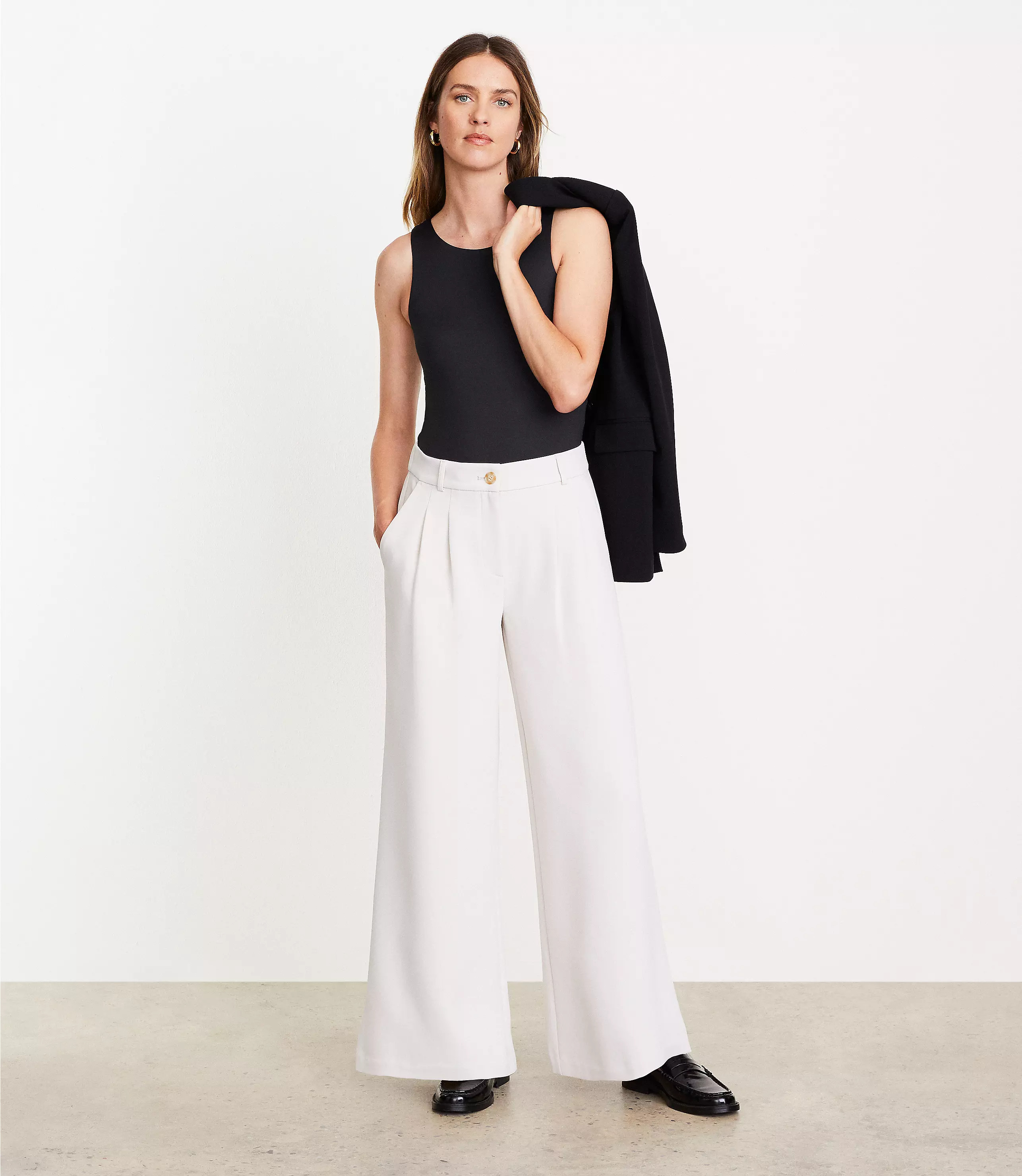 LOFT Versa 360 Knit Tank Bodysuit | LOFT