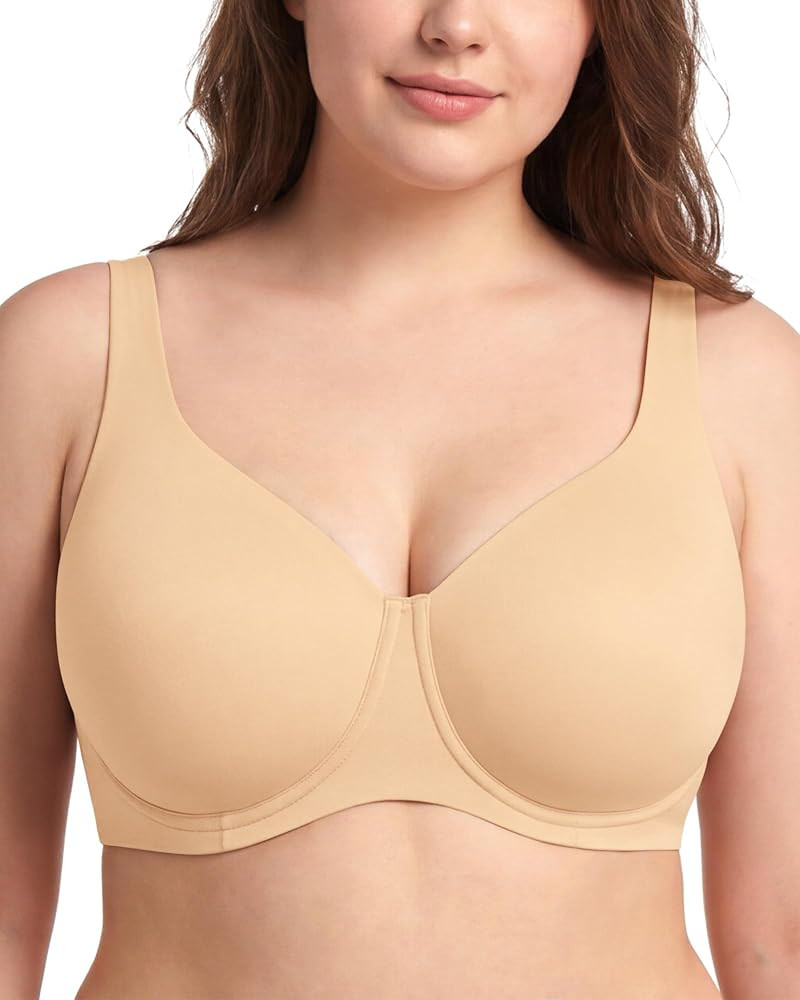 HSIA Minimizer Bras for Women Plus Size Unlined Tshirt Bra for Large Breast | Amazon (US)
