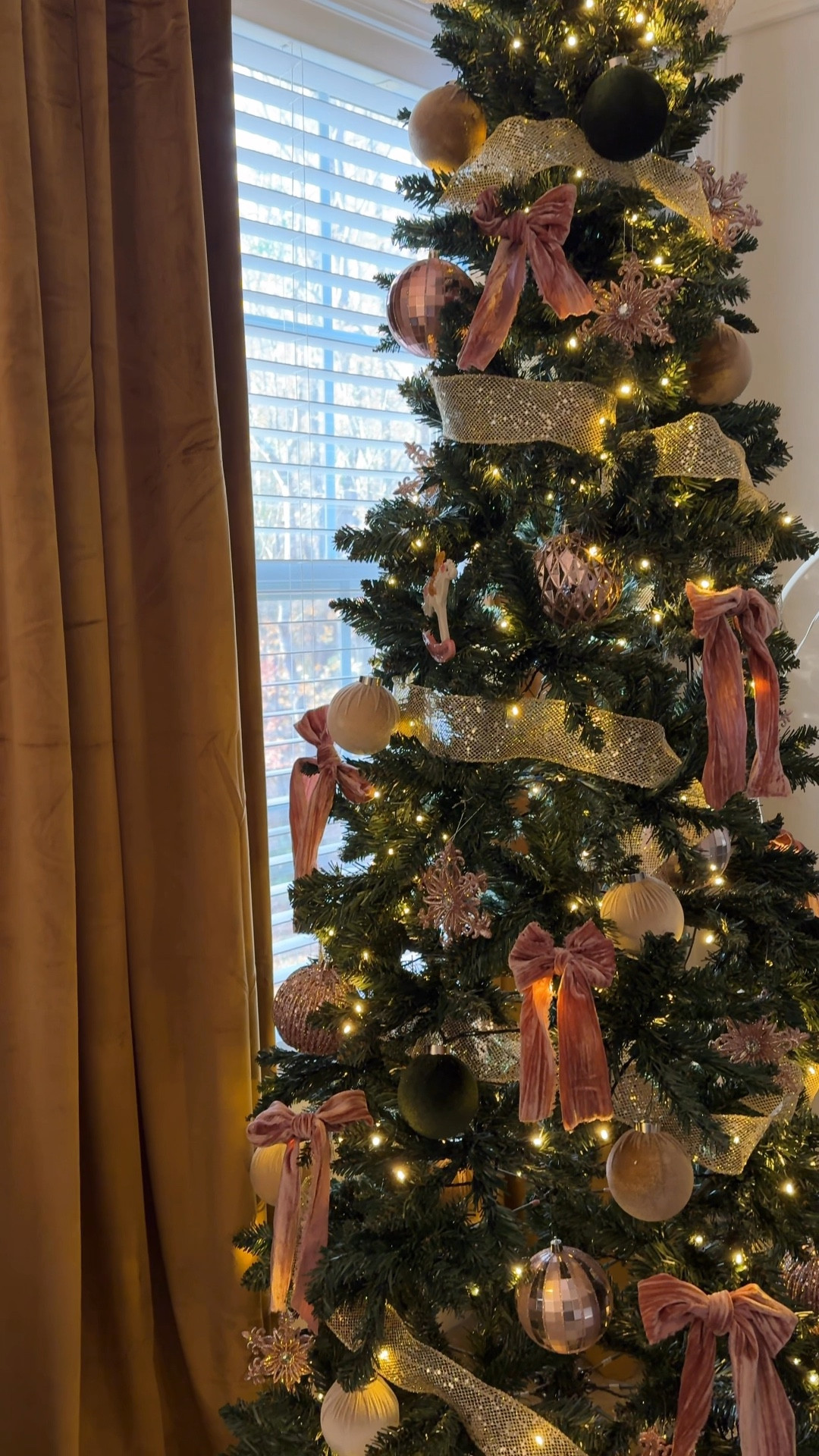 Adding a Christmas tree to our little girl’s room was 100% the right decision.  A few things were from hobby lobby and home goods, but the rest is linked here. I also made the pink bows out of this ribbon and used floral wire to attach to the tree.  🎀

#LTKHoliday #LTKHome #LTKBaby