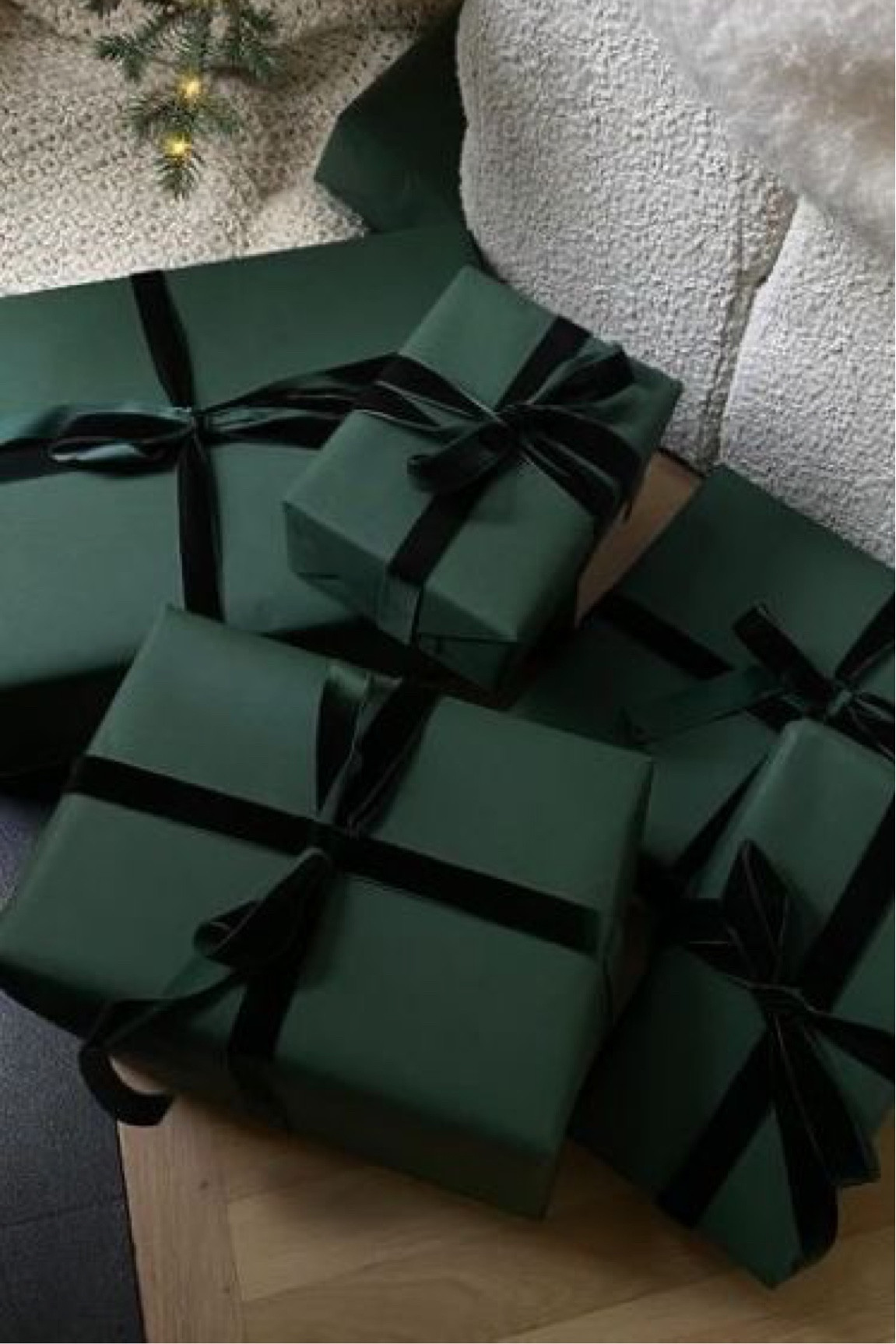 Christmas | Christmas wrapping inspo | Christmas wrapping materials; matte green Christmas wrapping paper; dark green velvet ribbon; satin ribbon; frayed edge velvet ribbon; Christmas decor; holiday decor Sale 

#LTKHoliday #LTKHolidaySale #LTKSeasonal
