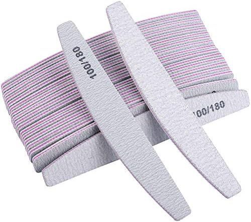 25 Pieces 100/180 Grits Nail Files and Buffers Professional Double Sided Emery Boards Manicure To... | Amazon (US)