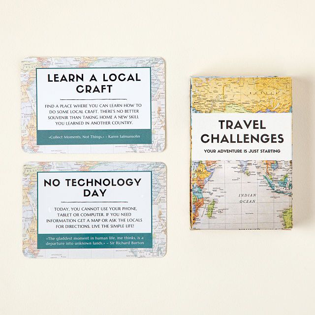 Travel Challenges Card Deck | UncommonGoods