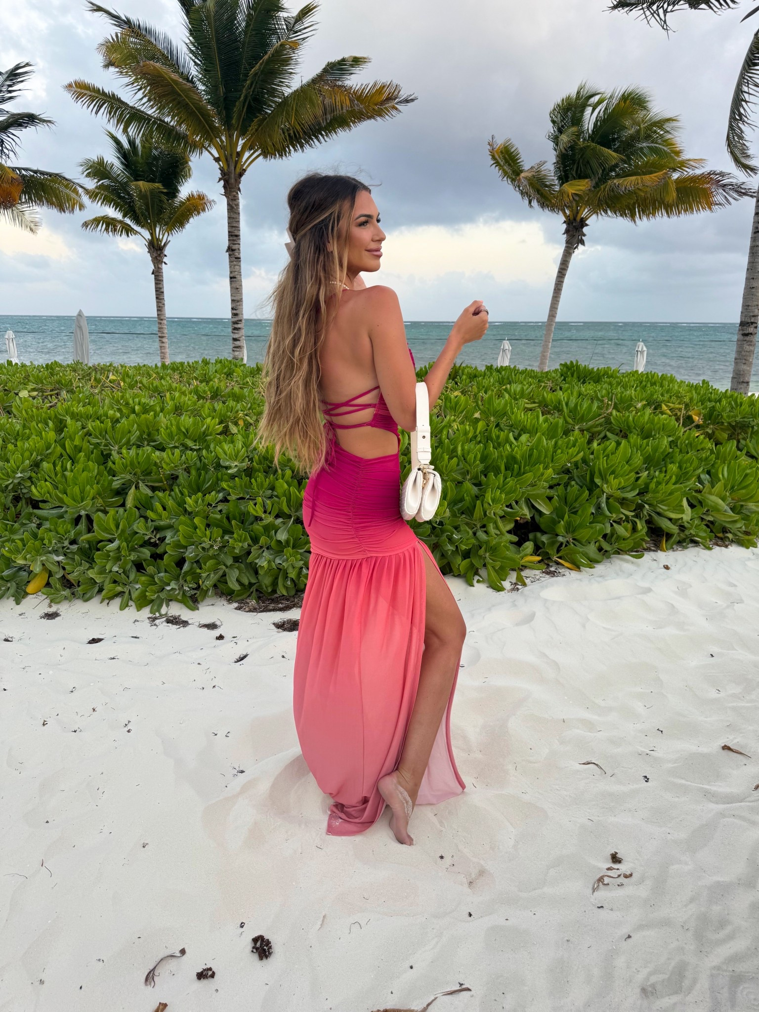 Size small in this dress!  