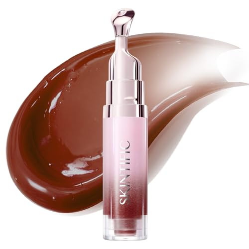 SKINTIFIC Brightening Lip Serum, Hydrating & Plumping (08U Cinnamon Rose) | Amazon (US)