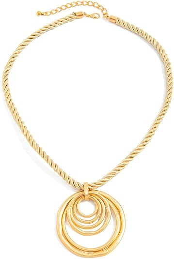 PLOUTOS Statement Modern Geometric Hollow Square Pendant Rope Chain Necklace for Women Bold Fashi... | Amazon (US)