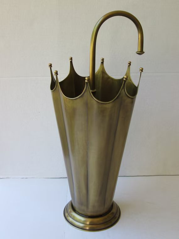 Solid Brass Umbrella Stand Umbrella Shape With Weighted Base. - Etsy | Etsy (US)