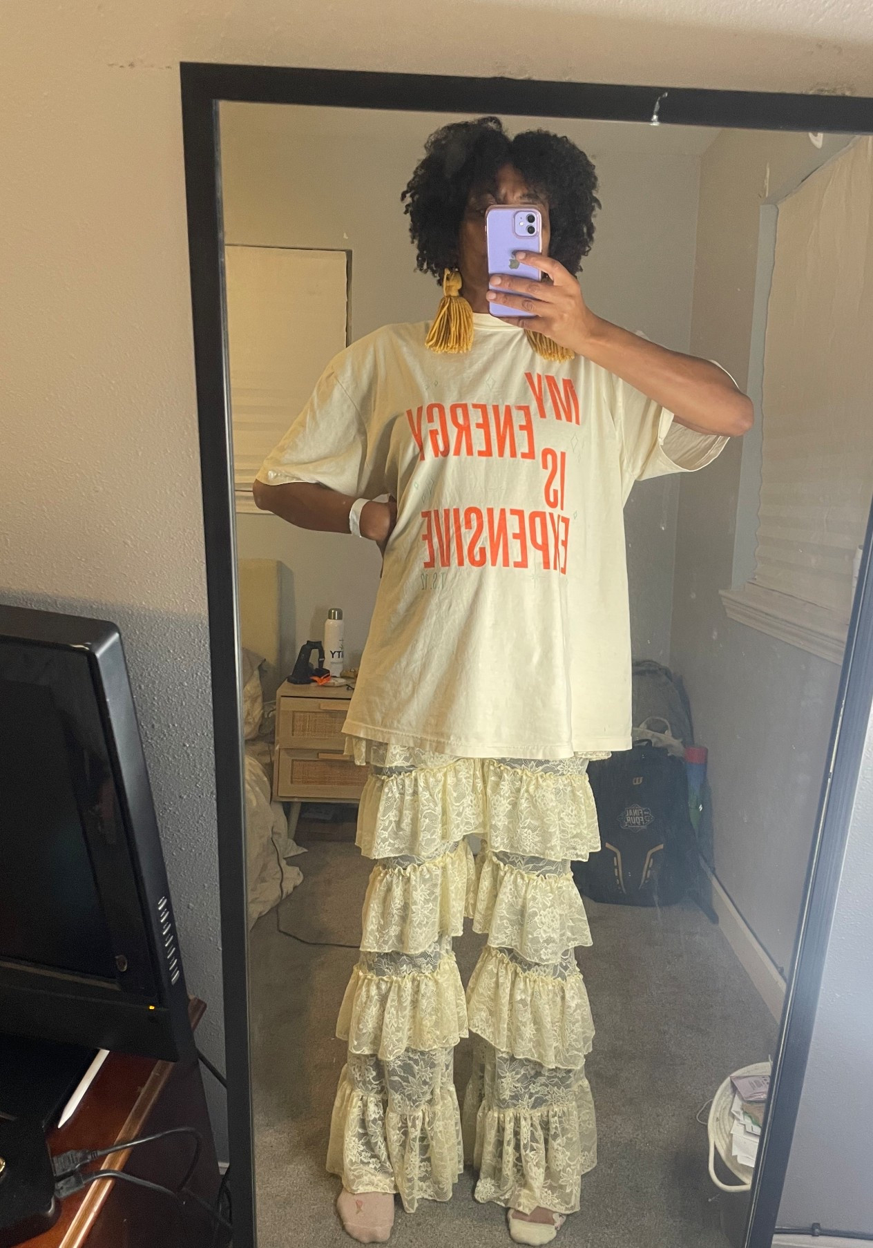 My energy is expensive tee +
Lace pants 

#LTKFindsUnder50 #LTKStyleTip #LTKOver40