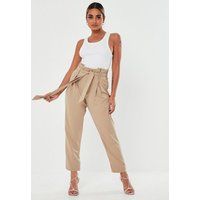 Tall Green Paper Bag Pants | Missguided (US & CA)