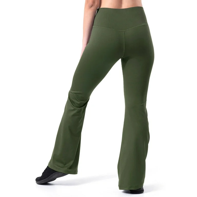 Athletic Works Women's Active Crossover Waist Flare Legging | Walmart (US)