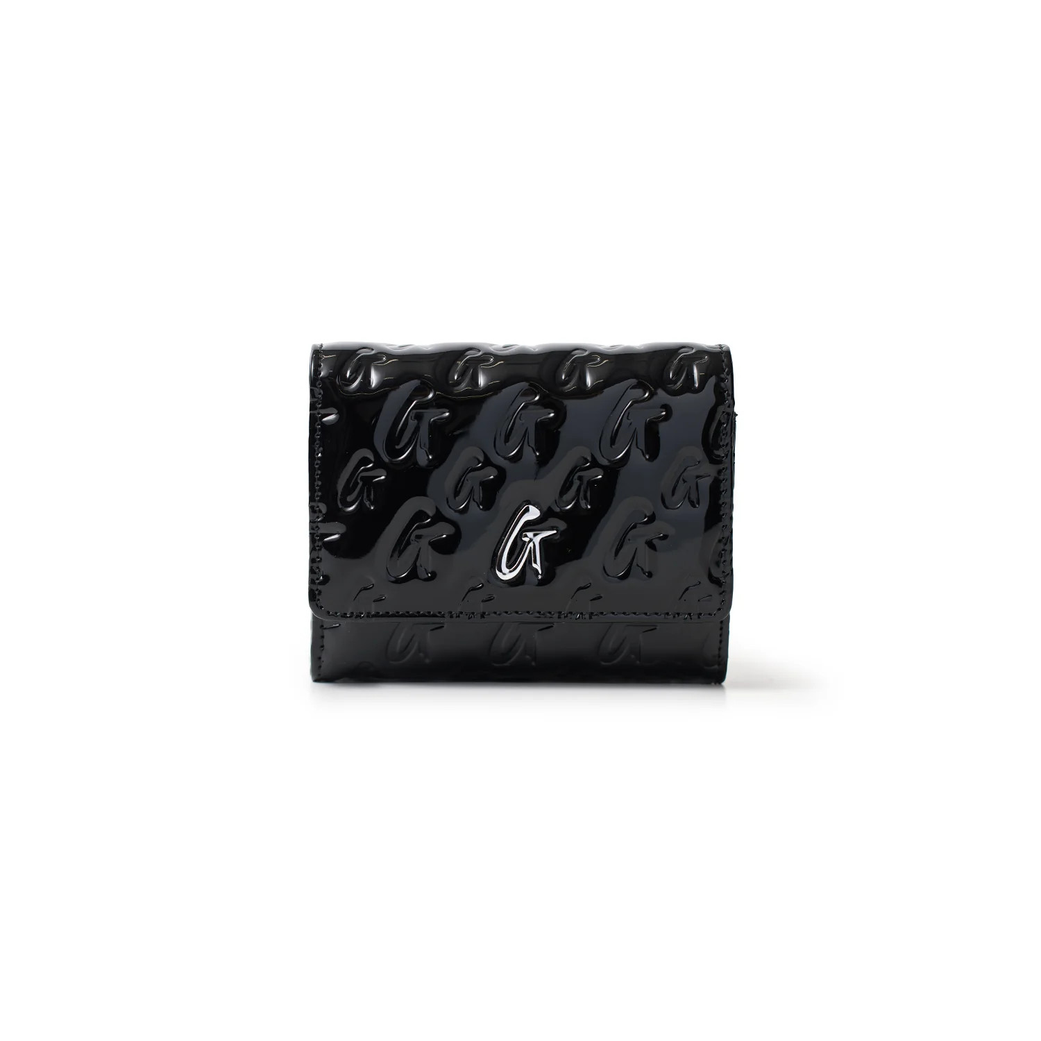 MONOGRAM SILVER COMPACT WOC - MIRROR BLACK | Glam-Aholic Lifestyle