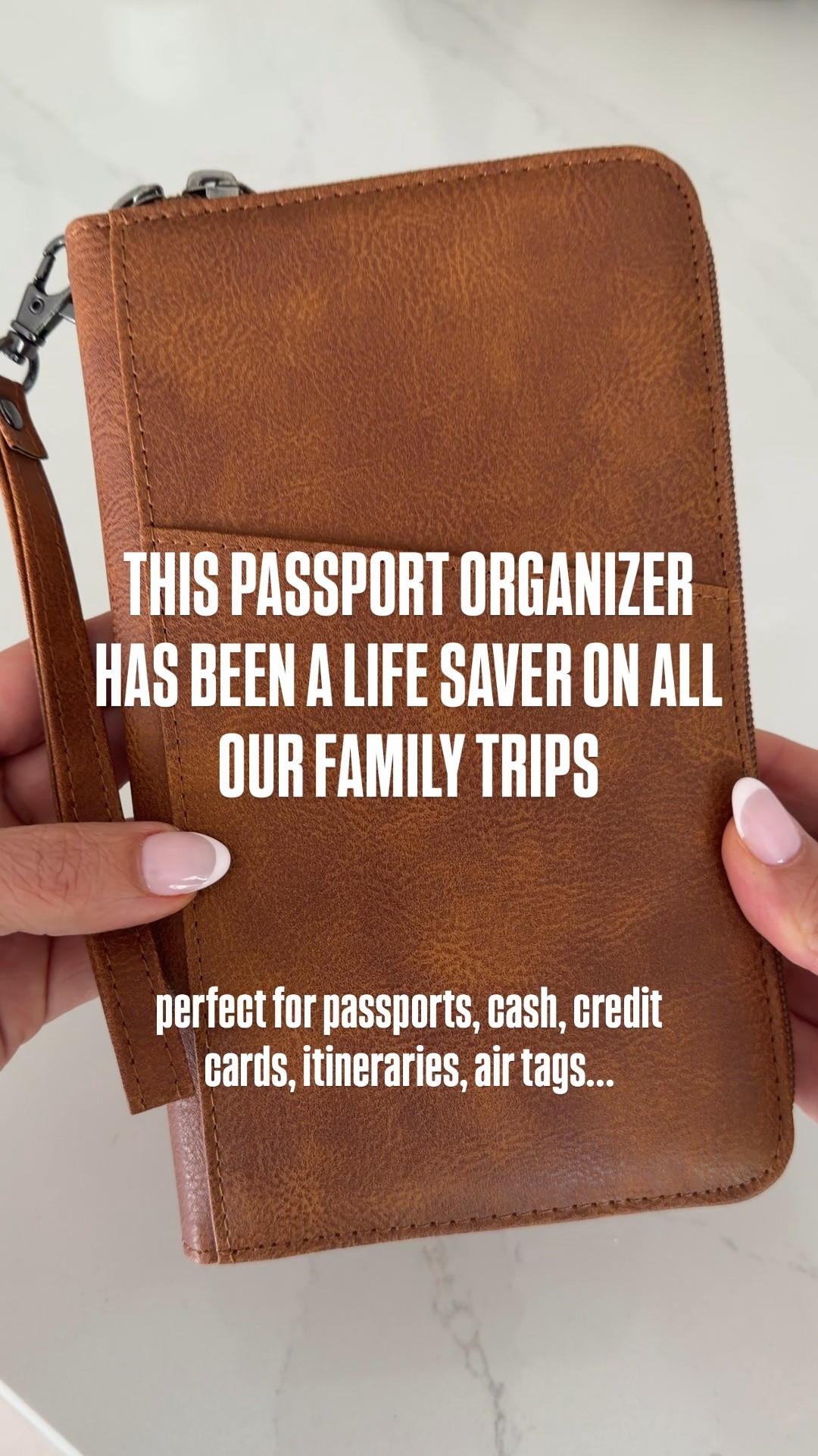 The passport organizer that’s perfect for passports, cash, credit cards, itineraries, air tags, and more.

#LTKTravel