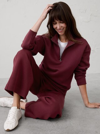 Knit Quarter-Zip Sweatshirt | Banana Republic Factory