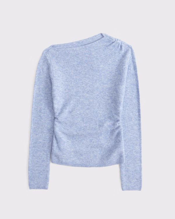 Women's Asymmetrical Draped Sweater | Women's Up To 40% Off Select Styles | Abercrombie.com | Abercrombie & Fitch (US)