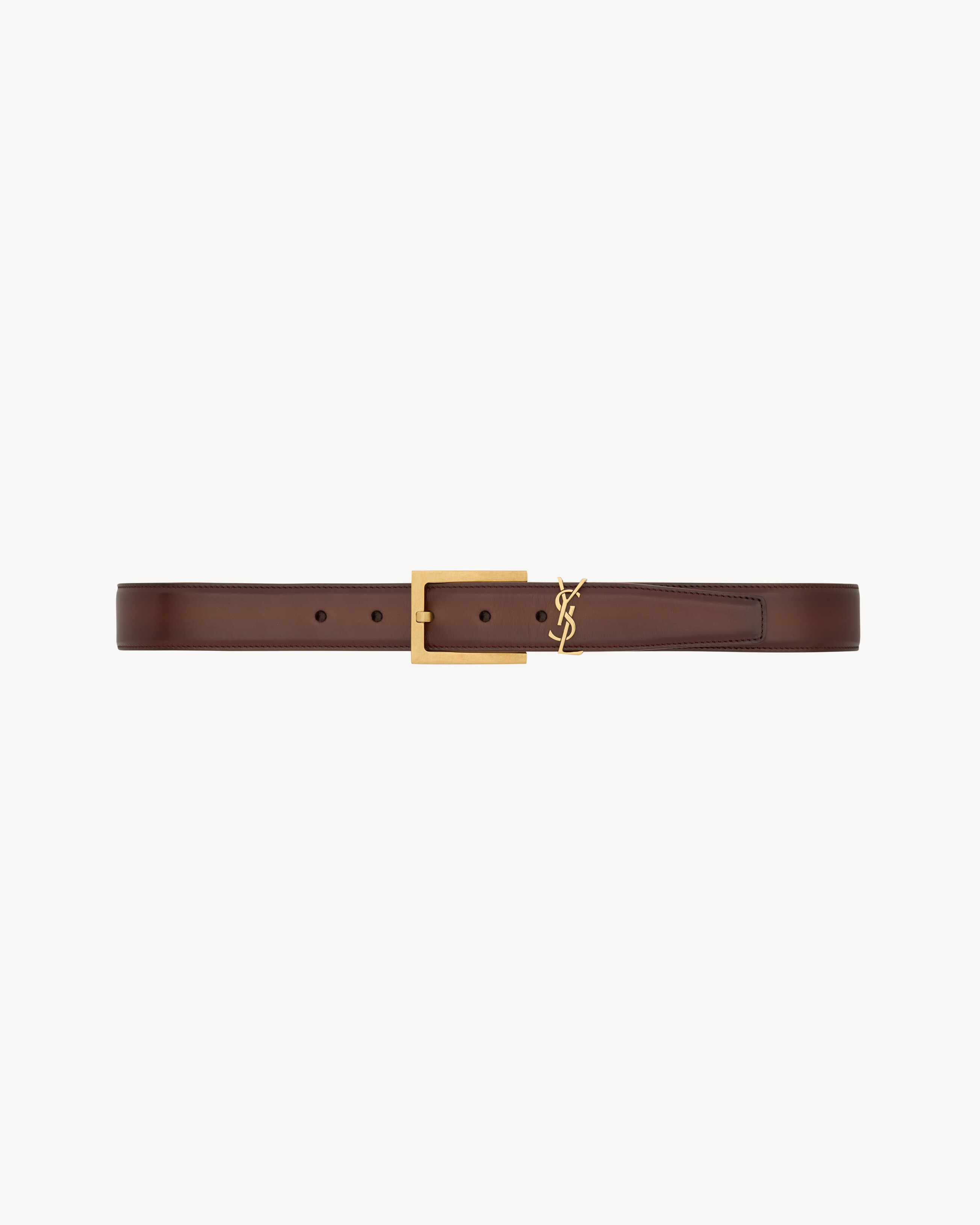 CASSANDRE belt in aged effect leather | Saint Laurent Inc. (Global)