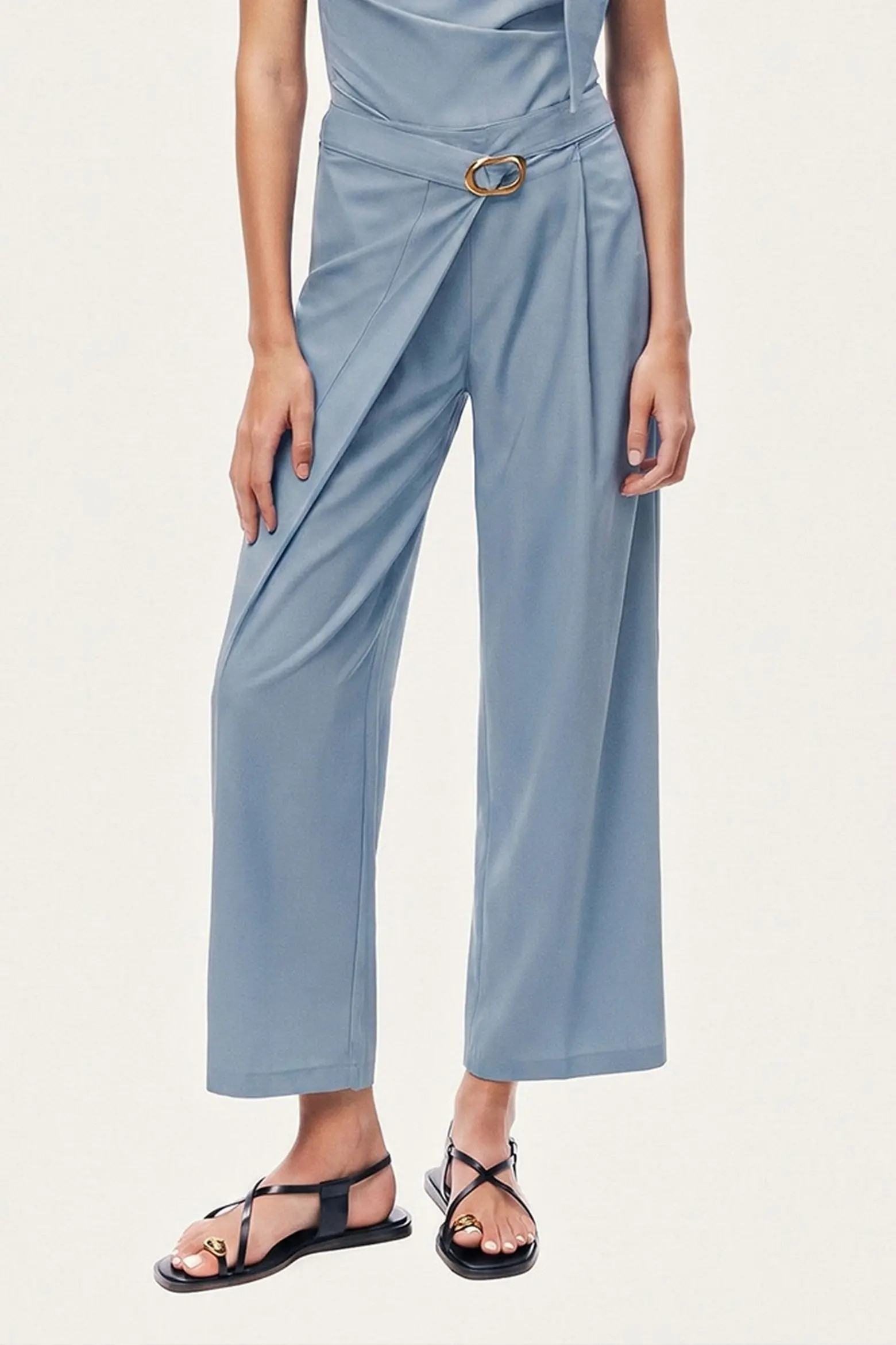 Asymmetric Buckle Detail Pants (Women) | Nordstrom | Nordstrom