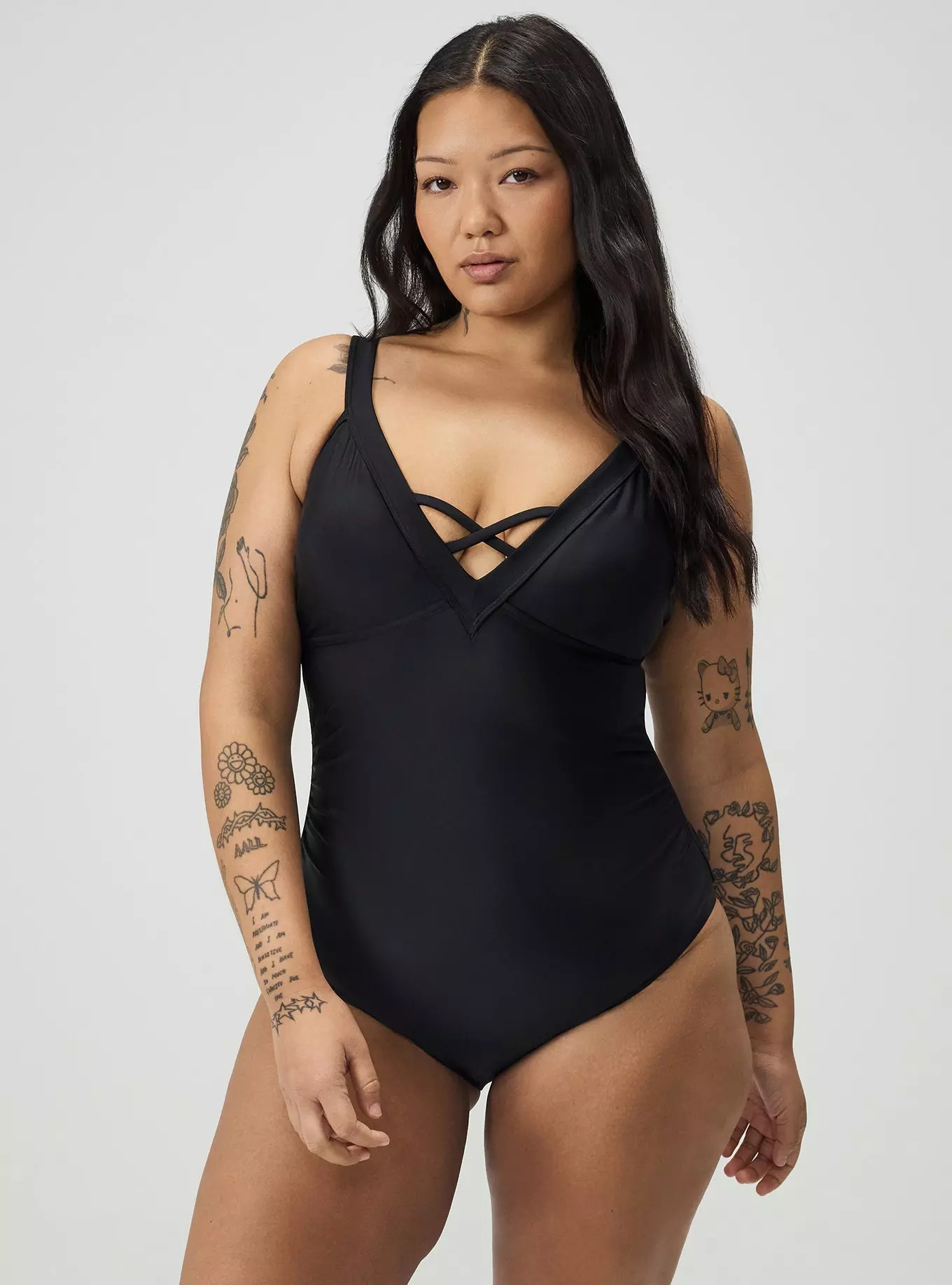 Wire-Free V-Plunge Cheeky One Piece | Torrid (US & Canada)