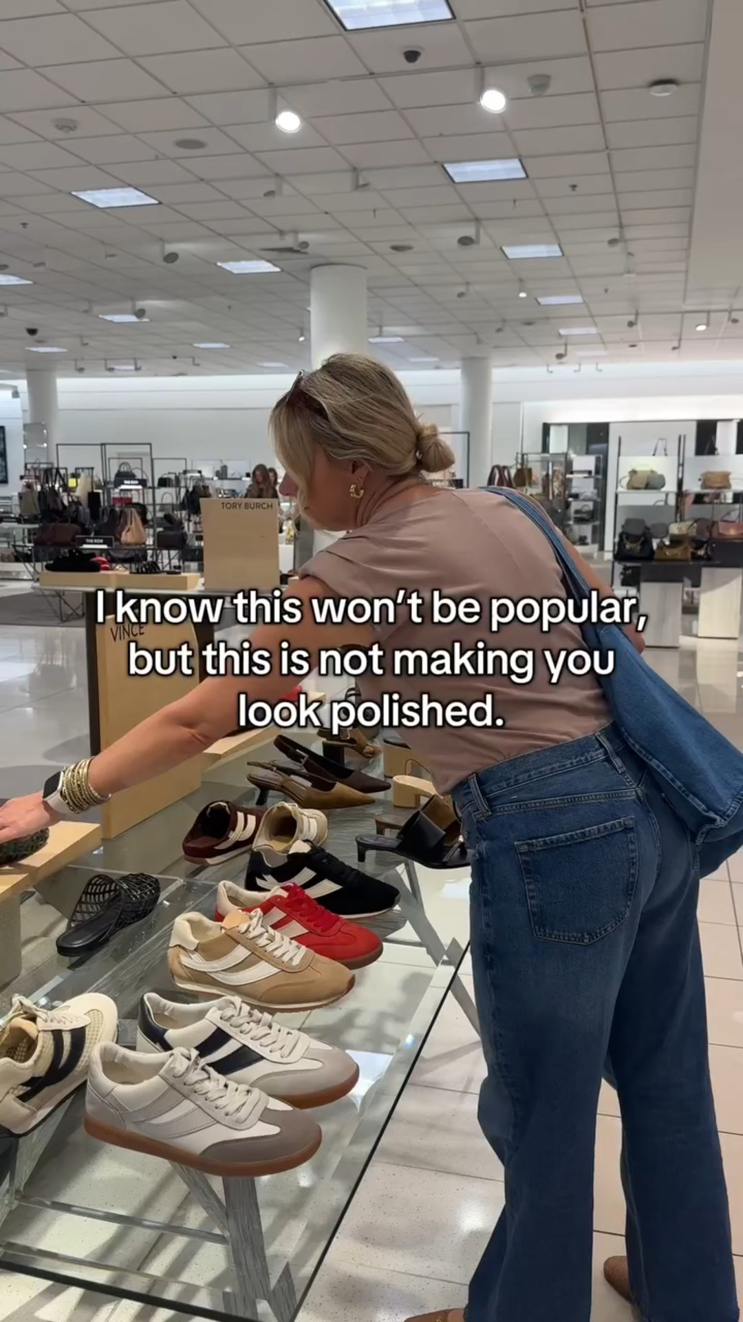 Most outfits aren’t missing better clothes — they’re missing the right shoes. 

When shoes don’t match the vibe of the outfit (not just the color), everything starts to feel slightly off. Even great denim, a beautiful sweater, or a tailored jacket can lose their impact if the shoes feel accidental. 

Polish comes from cohesion. Your shoes should support the outfit — not distract from it. 

This is one of the fastest fixes we make when styling clients, because it instantly elevates everything else they’re wearing. 

If your outfits feel almost right but never finished, this could be why — and it’s something we help our clients solve quickly.