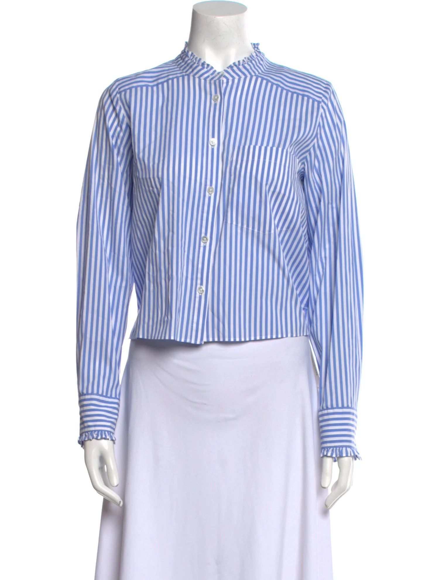 Striped Long Sleeve Button-Up Top | The RealReal