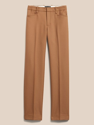 High-Rise Straight Italian Wool Pant | Banana Republic (US)