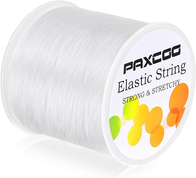 Paxcoo 1mm Elastic Bracelet String Cord Stretch Bead Cord for Jewelry Making and bracelet Making | Amazon (US)