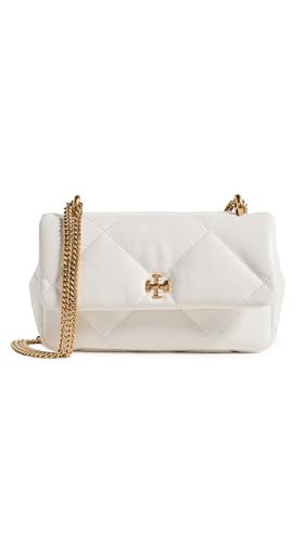 Tory Burch Women's Kira Diamond Quilt Mini Flap Bag, Blanc, White, Off White, One Size | Amazon (US)