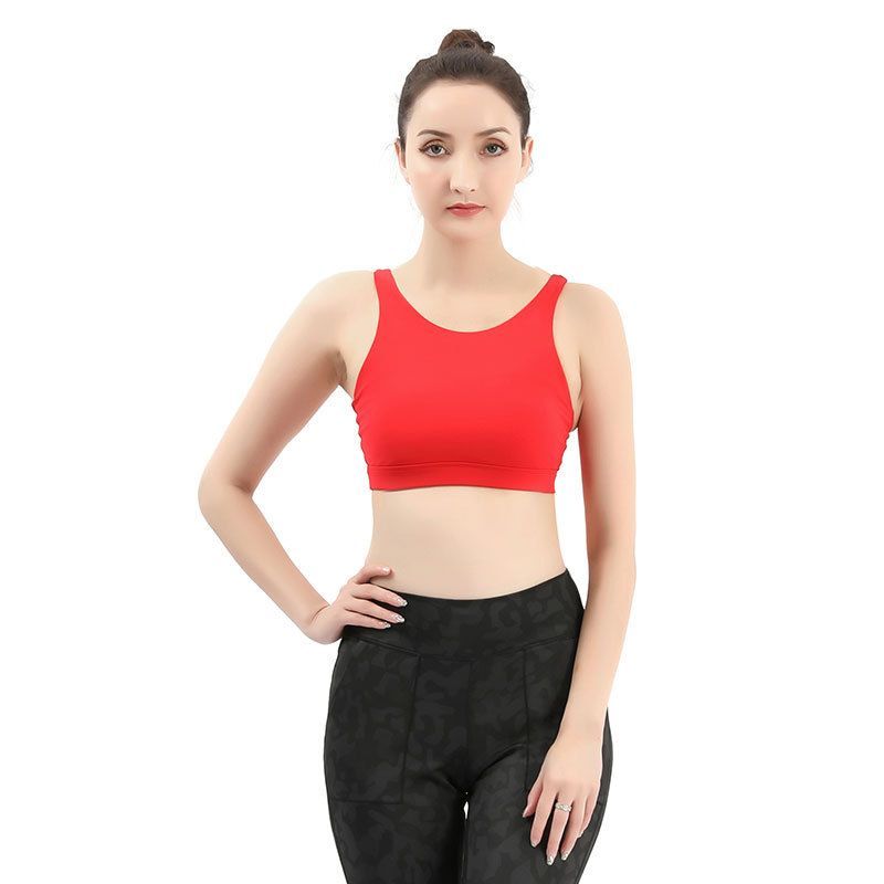 New Style Yoga Bra Women Sports Top Running Vest Sexy Strappy Sport Bra Shockproof Yoga Bras Push... | DHGate