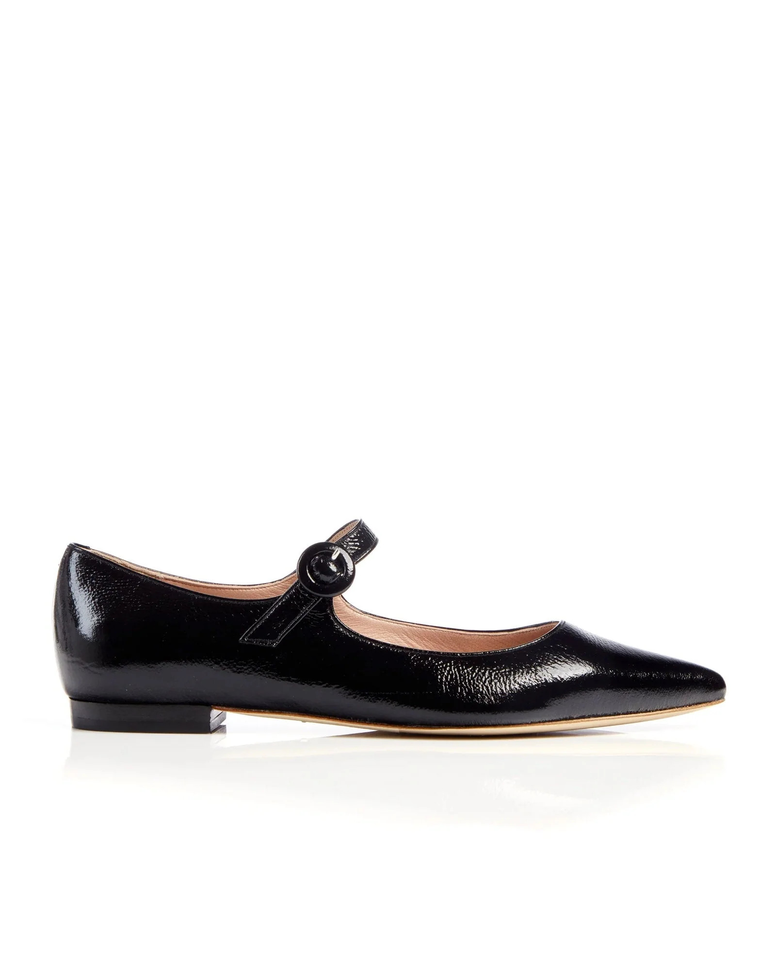 Eden Black Patent Leather
			Flat | Emmy London