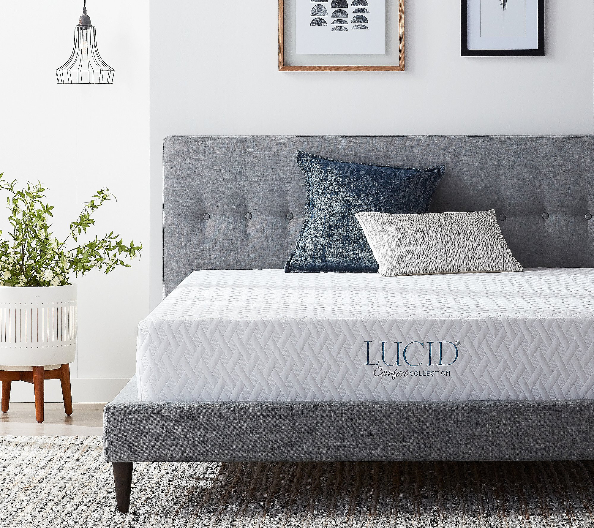 LUCID Comfort Collection 10"" Medium Mattress, King | QVC