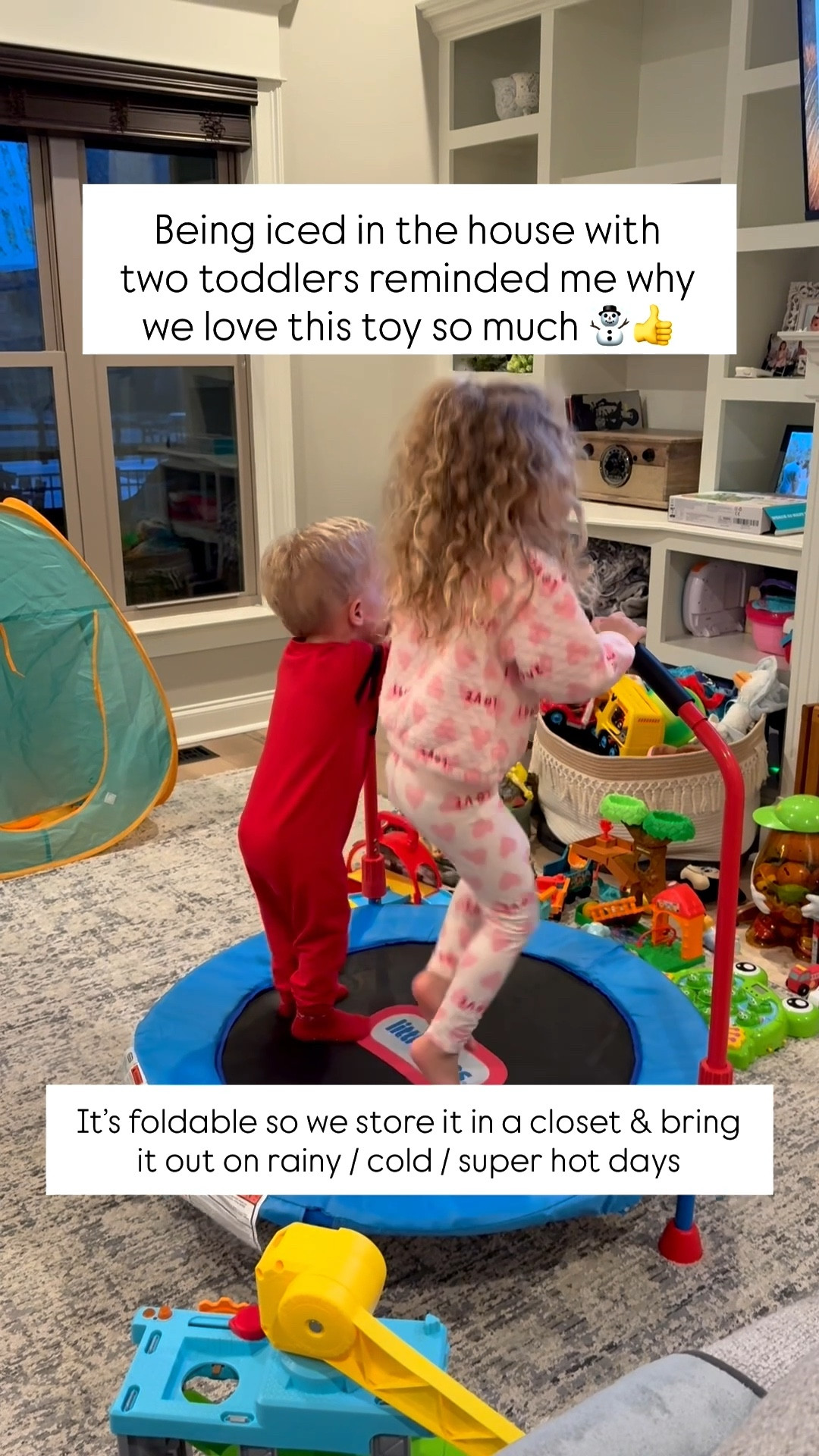 We LOVE this Little Tikes foldable indoor trampoline 🙌 The best toddler toy for days you’re stuck in the house!

#LTKdayinmylife #LTKKids #LTKmomlife